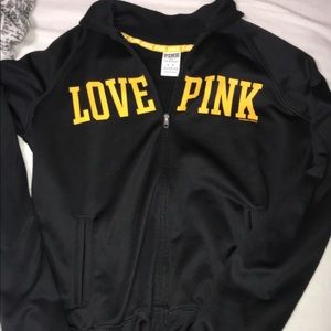 Pink mizzou zip up jacket